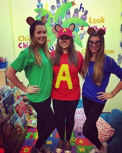 day care teachers dressed up for Halloween