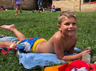 kid enjoying Summer camp
