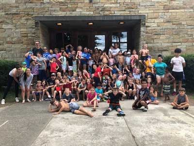group summer camp photo